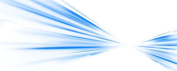 Wall Mural - abstract futuristic neon light trails. blue glowing speed lines on a dark background. digital techno
