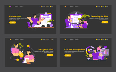 Poster - Decision Making. Flat Vector Illustration