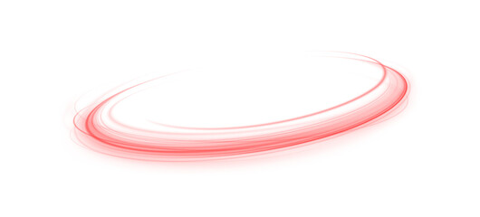 Poster - elegant red wave of light curving through space, representing fluidity, acceleration, and a modern s