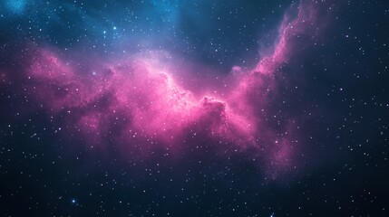 Wall Mural - Beautiful and colorful galaxy with pink and blue clouds