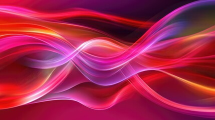 Poster - Dynamic laser light beams forming an abstract pattern of vibrant colors with clear copy space for text.