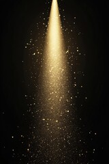 Wall Mural - golden light effect background particles glowing.