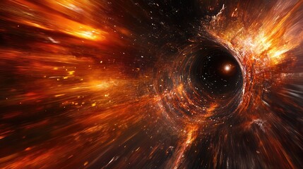 Poster - Speedway tunnel with motion blur effect, leading into an intense high-speed scene. Open copy space.