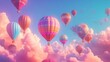 © Ira - A colorful hot air balloon festival, vibrant balloons soaring into the sky