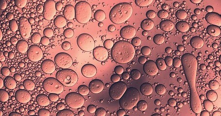 Wall Mural - slow motion macro of floating micro particles molecules in liquid are analyzed with microscope by ch