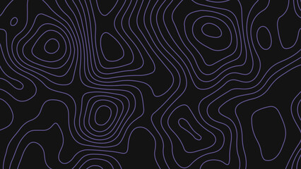 Wall Mural - abstract wavy line 3d paper cut blue topography background. geographic line map modern design with w