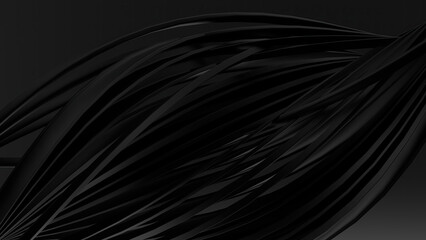 Wall Mural - black matte texture modern curve beauty abstract background