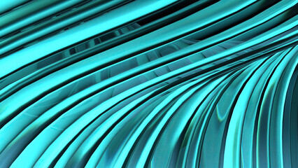 Wall Mural - blue crystal glass icy curved abstract background representing contemporary art delicacy