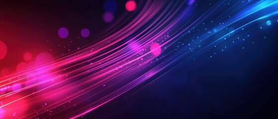 Poster - Abstract background with dynamic light streaks in vibrant pink and blue, creating a modern and energetic feel for technology and futuristic concepts