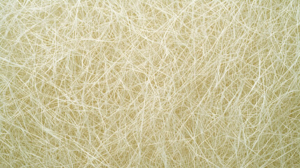 Close-up Beige Fiber Texture, Intricate Web, Background Blur, Craft Material