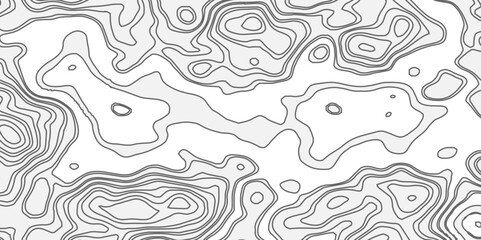 Poster - Abstract topography with contour map waves paper topo relief line map mountain background. Curved line topo seamless topography ornament design. Vector background.