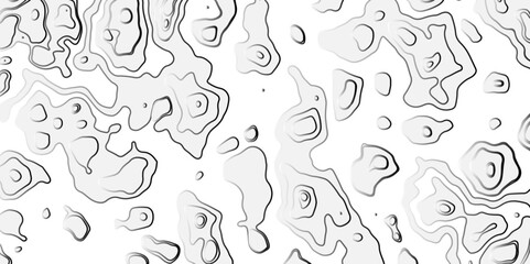 Poster - Abstract topography with contour map waves paper topo relief line map mountain background. Curved line topo seamless topography ornament design. Vector background.