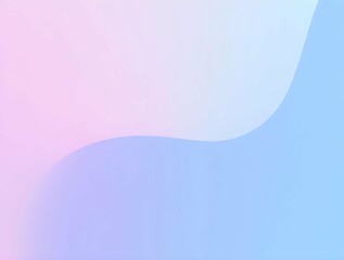 Fototapete - A soft, pastel gradient background with a subtle, flowing wave design, creating a gentle and calming visual experience