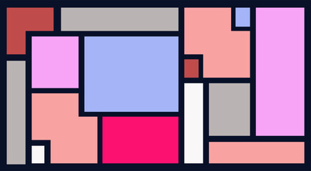  Bento box. Modular shapes and bento grid. Y2K trendy geometry futuristic shape bento design. Modular UI UX template. flat vector illustration.
