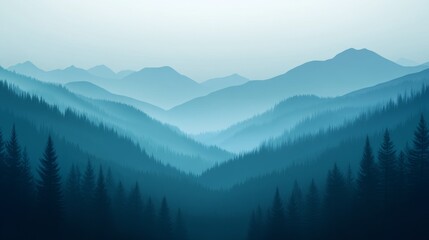 Cool gradient with arctic teal and navy, calming and refreshing, artistic and peaceful, smooth and bright, minimal and elegant, sleek and modern