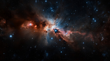 Wall Mural - celestial tapestry: a mesmerizing tapestry of cosmic dust, radiant nebulae, and shimmering stars unf