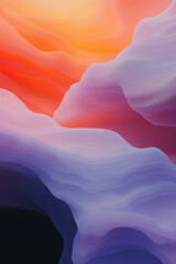 Poster - Futuristic natural paradox: a cascading ripple merging with digital glitch elements, vibrant