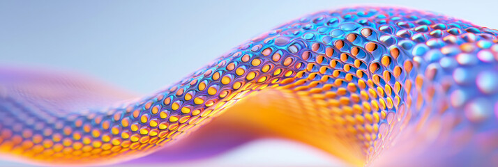 Aufkleber - Hyperreal close-up of intricate patterns and interlocking shapes, each element subtly glowing with