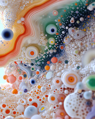 Aufkleber - An inspirational artwork showcasing the merging of art and science, where detailed scientific