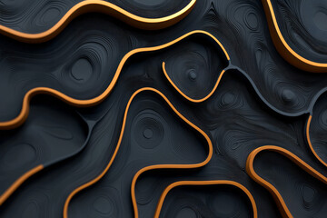 Aufkleber - Hyperrealistic close-up of interlocking circuit patterns blending into organic, swirling textures,