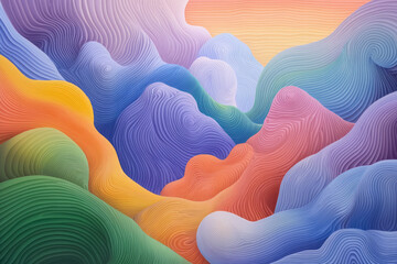 Aufkleber - An immersive digital tableau where innovative patterns and abstract visual metaphors unite to