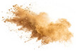 © NoorAfida - Brown dust exploding in the mid-air isolated on white background