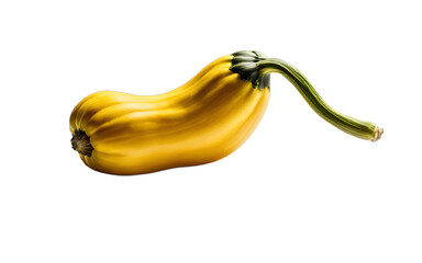 Poster - A single yellow bell pepper with smooth skin, isolated on a empty plain background