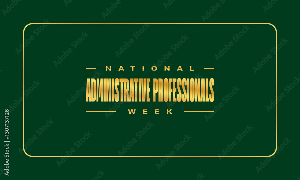 Administrative Professionals Week happy holiday concept Stock Vector ...