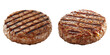 © LOMOSONIC - Grilled hamburger patties on transparency background, juicy and appetizing