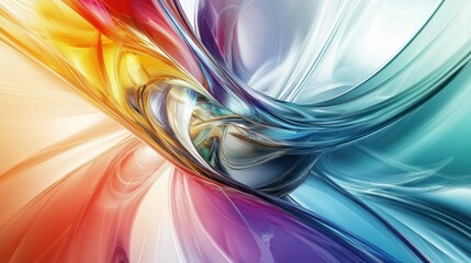 Poster - Abstract swirling patterns in vibrant colors creating a dynamic visual experience