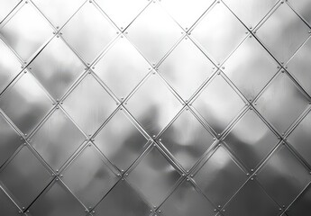 Poster - Metallic diamond pattern background with reflective surface creating a modern and sleek design ideal for industrial or contemporary themes