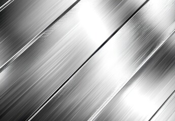 Poster - Shiny Metallic Surface with Reflections and Texture in Elegant Gray Hues for Background and Artistic Design Purpose