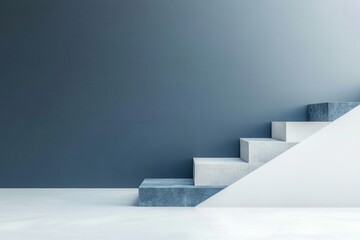Aufkleber - Modern minimalist design with geometric elements and a balanced composition for innovative projects Generative AI