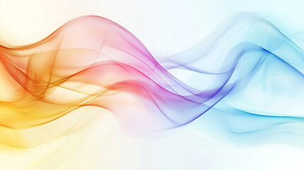 Poster - Abstract colorful waves flowing design background image art red blue pink style light curve smooth