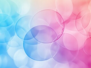 Poster - Smooth pastel bubble texture background, simple design, soft circular shapes, minimalistic and soothing, clean wallpaper