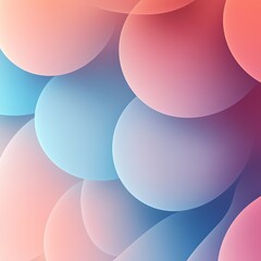 Poster - Smooth pastel bubble texture background, simple design, soft circular shapes, minimalistic and soothing, clean wallpaper
