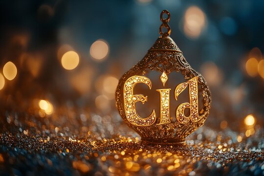 In the bokeh backdrop, the word 