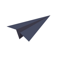 Leinwandbilder - Paper Airplane Icon on transparent Background.