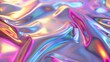 © YDstudio - Abstract Holographic Iridescent Texture: A symphony of vibrant, flowing colors in a surreal digital art piece.