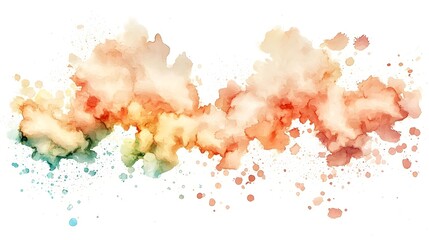 Poster - Expressive and dynamic abstract grunge painting showcasing rich watercolor textures rough paper effects and fluid brushwork
