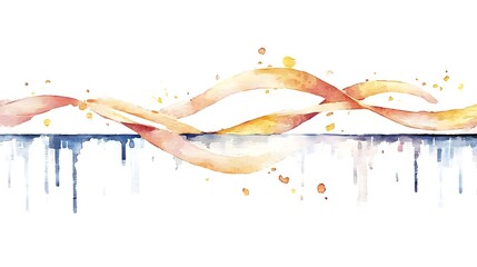 Aufkleber - a vibrant and raw abstract watercolor painting that blends deep rich tones with a textured paper eff