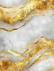 Poster - golden pattern texture with stone effect.