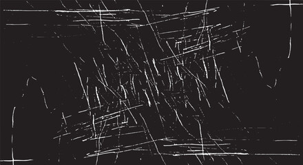 Aufkleber - Scratched Grunge Urban Background Texture Vector. Dust Overlay Distress Grainy Grungy Effect. Distressed Backdrop Vector Illustration. Isolated Black on White Background. EPS 10.