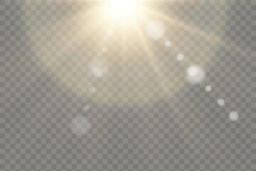 Poster - Bright explosion of yellow light