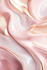 Poster - A dreamy and elegant background features an iridescent pastel gradient with soft golden pearlescence. The satin-like reflections enhance a sense of luxury and beauty, perfect for text placement