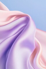 Poster - Elegant abstract design showcases a silver-to-lavender gradient with a soft silk-like texture. The smooth transitions offer a luxurious feel, ideal for various creative projects