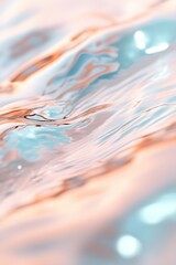 Poster - This refined abstract background features a stunning translucent ice-toned gradient complemented by subtle water reflections