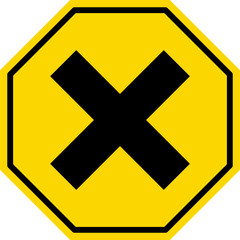 Wall Mural - caution warning dangerous alarm set, danger sign collection, attention vector icon, yellow, red and 