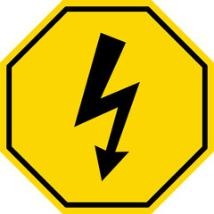 Wall Mural - caution warning dangerous alarm set, danger sign collection, attention vector icon, yellow, red and 