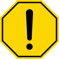 Wall Mural - caution warning dangerous alarm set, danger sign collection, attention vector icon, yellow, red and 